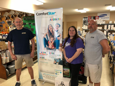 Solar Supply in Hammond: Daniel Simpson, Jill Schilling and Richard Siems