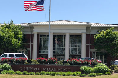 Guntersville Middle School in Guntersville, Alabama