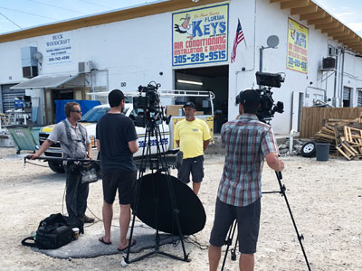 John Mahoney, one of the owners of Florida Keys Air Conditioning, being interviewed for the Higher Standard video series