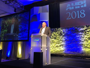 President and Chief Executive Officer Bill Steel installed as the 2019 Chairman of AHRI.