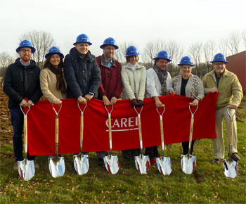 Ground breaking photo for expansion of Carel plant in Manheim PA