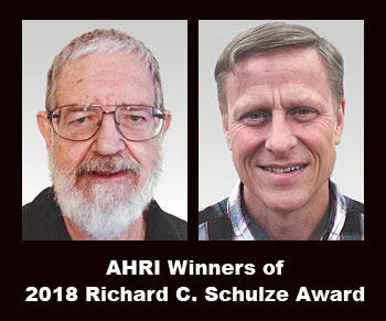 AHRI Richard C Schulz award winners Darryl Denton and Stephen Lind