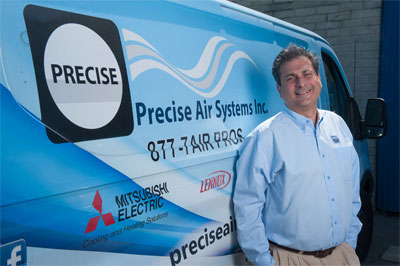 Greg Khachekian, sales and customer service manager, Precise Air Systems