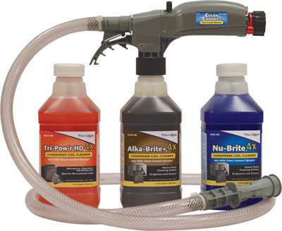 Nu-Calgon Clean Connect Sprayer and Concentrate 4x Coil Cleaners