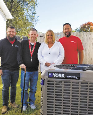 Army Sergeant Devin Marshall received his mortgage-free home from Building Homes for Heroes in late 2018 featuring a donated YORK® HVAC system installed by Wright Mechanical.