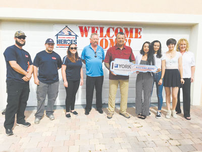 Army Master Sergeant Eric Beckdol received his mortgage-free home from Building Homes for Heroes in late 2018 featuring a donated YORK® HVAC system installed by Laco Air Conditioning.