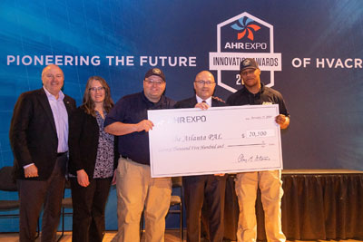 The AHR Expo wanted to give back to the Atlanta community, so they donated $20,500 from our Innovation Awards program to the Atlanta Police Athletic League.