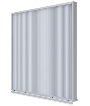 Ruskin vertical stationary louver