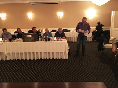 Joe Navarra, right, at March Meeting of the OESP, Garden State Chapter.