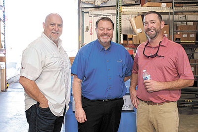 Dan Moody of Target Sales, Bill Holz of Ultra-Aire and Wyatt Swartz of Baker in Clearwater.