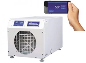 GeneralAire DH75 dehumidifier and wireless controller.