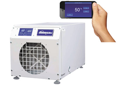 GeneralAire DH75 dehumidifier and wireless controller.