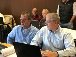 Jim O’Donnell and Lee Hunt from H.C. Nye Co attending a Gree VRF training in Asheville, North Carolina.