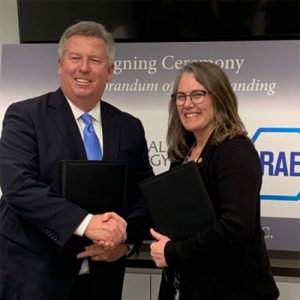 IDEA President and CEO Robert Thornton and 2018-2019 ASHRAE President Sheila J. Hayter