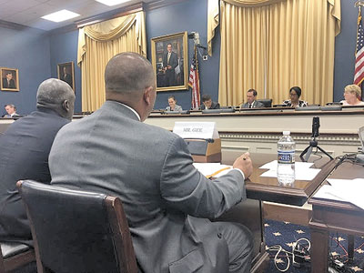Talbot Gee faces the Congressional Subcommittee on Innovation and Workforce Development .