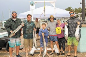 The Ewing and Ewing AC team placed with two trophies: Scotty Donovan, JR, David (Junior Angler, 16.7lb kingfish), James and Leann (Lady Angler, 19.7lb kingfish) Ewing and James Fenn.