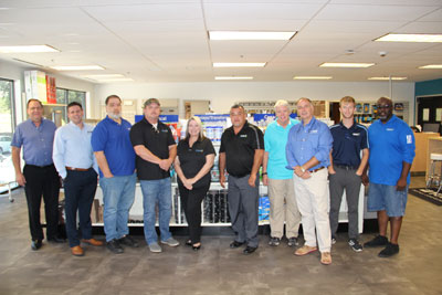 Left to right: David Saye, Anthony Pascucci, Jeff Harris, Chris Beavers, Emily Harrison, Tony Ramos, Monie Gauthier, Bill Povenz, Justin Platt and Keith Tyre. The team at York Factory Direct is here to help you with all your HVAC needs.