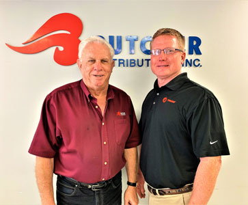 Larry Cobb and Aaron Cooper, Butcher Distributors.