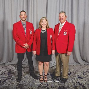 Left to right: Jim Price, Sarah Price, Dan Price, with 2019 Bryant Dealer of the Year, Air Tech Heating, Inc.