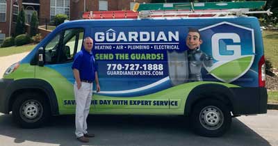 Richard Eppers, president and owner of Guardian Heating, Air, Plumbing & Electrical.