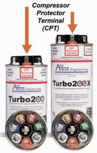AmRad’s Turbo®200 and Turbo®200X motor-run capacitors with CPT Technology.