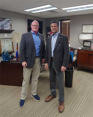APR Supply President and CEO, Scott Weaver (left) with Congressman Dan Meuser.