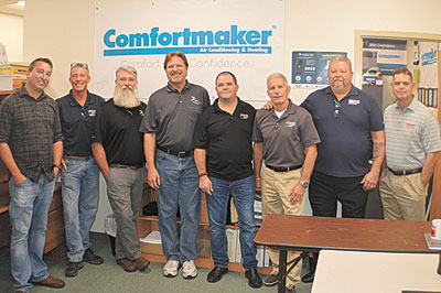 Larry Spencer, Jeff Inman, Michael Murphy, Jon Dion, Dusty Touchton, Chris Mason, Eric Washburn and David Miller of Baker FCS in Clearwater.