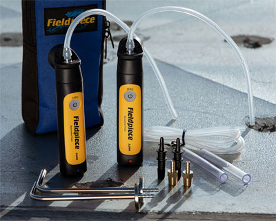 New Wireless Dual-port JL3MN Manometer from Fieldpiece Instruments works with the Job Link® System App.