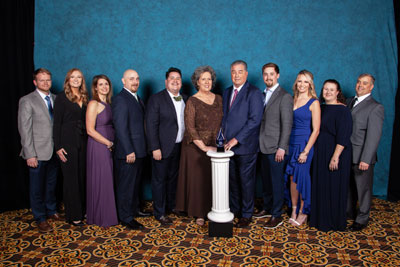 Left to right: Taylor Jones, Residential Sales Manager; Ashley Jones; Amanda Crouch; Lee Crouch, Service Department Manager; Taylor Davis, Owner/Residential Sales Liaison; Debbie Lawson Davis, Owner/CFO; Vince Davis, Owner/President; Travis Davis, Owner/Commercial HVAC Project Manager; Ashley Davis, Office & Business Relations Manager; Noelle Holland; and Scott Holland, Residential Department Manager.