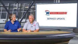 Ruth King of the HVACChannel.TV along with Harold Nelson, Technical Services of Mingledorff’s.