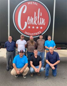 Conklin employees: Back Row (from left): Mike Monroe (Territory Sales Manager), Brandon Dalton, David Jones, John Russell, Don Ingle; Front Row (from left): Alex Nieves, Sean Marsh, Marshall Scott (Branch Manager).