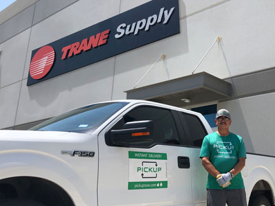 Trane Supply PICKUP delivery