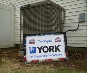 York Affinity comfort system donated to the Building Homes for Heroes project for Corey Reed.