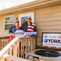 Connelly Plumbing, Heating & Air Installs cfm Distributors-donated YORK HVAC System in Home Gifted to Injured Veteran