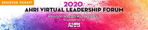 AHRI Virtual Leadership Forum graphic