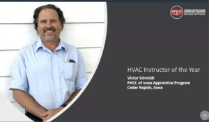 Victor Schmidt, PHCC HVAC Instructor of the Year