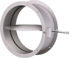 Round industrial control damper from Greenheck