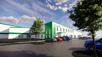 Architectural rendering of new Camfil manufacturing facility to be built in Jonesboro.