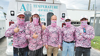 The team at All Temperature Service, Southwest Ranches: Juan Abad, Ryan Hoffner, Hernan Mendoza, Charlie Granese and Todd Tyler Williams.