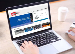 RectorSeal eCommerce site on laptop