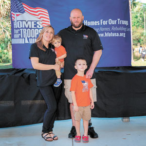 The Sgt. Justin Callahan family received a specially adapted home (Photo courtesy of HFOT)