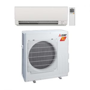 Deluxe Wall-mounted Indoor Unit with Dual Barrier Coating and outdoor heat pump model with Hyper-Heating INVERTER® plus (H2i plus™) technology