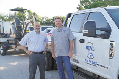 Bryan Benak, CEO of Southern HVAC with Steve Packard, Owner of Dial Plumbing and Air Conditioning