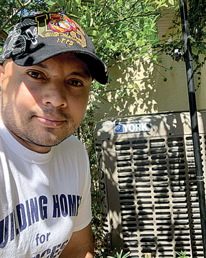 Star Air Conditioning & Heating installed equipment donated by YORK Factory Direct in the home of U.S. Marine Corps Sergeant Jorge Zapata in Orlando, FL