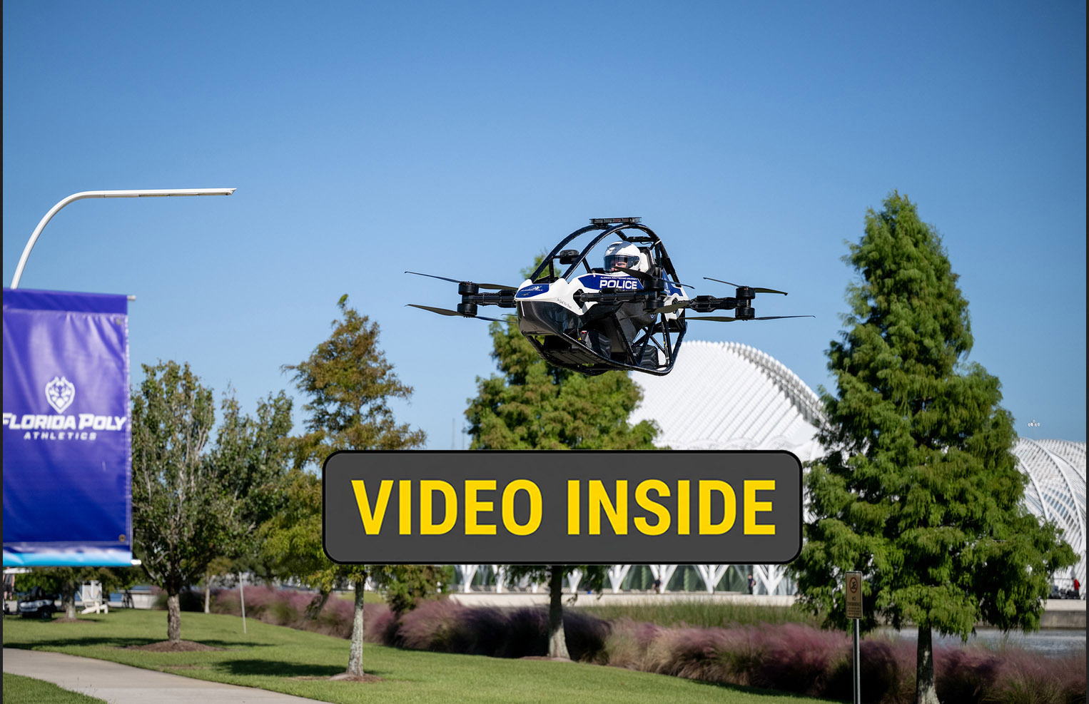 Florida Poly Makes History with First Flying Police Vehicle